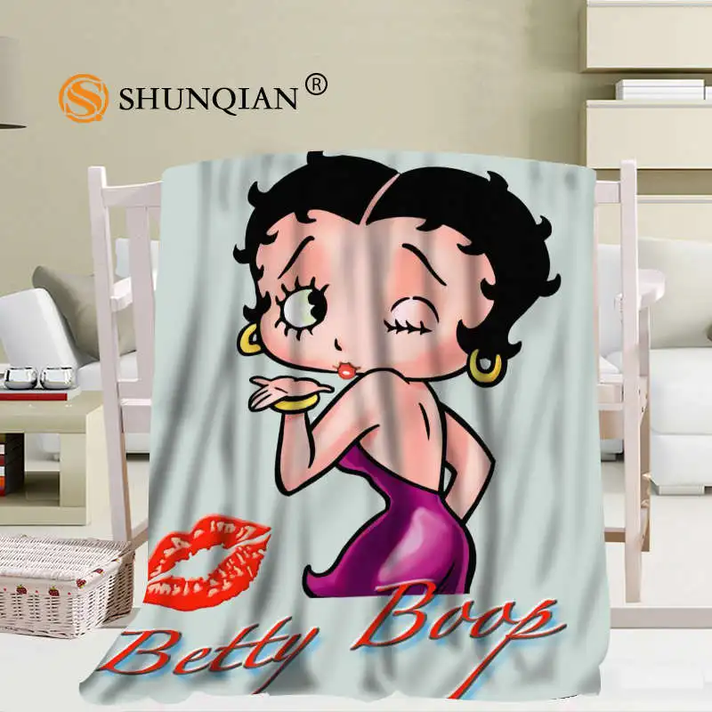 3 Изготовленное на заказ одеяло Betty Boop с героями мультфильмов, мягкое DIY Украшение вашей картины, размер спальни 56x80 дюймов, 50X60 дюймов, 40X50 дюймов A7.10 - Цвет: 3