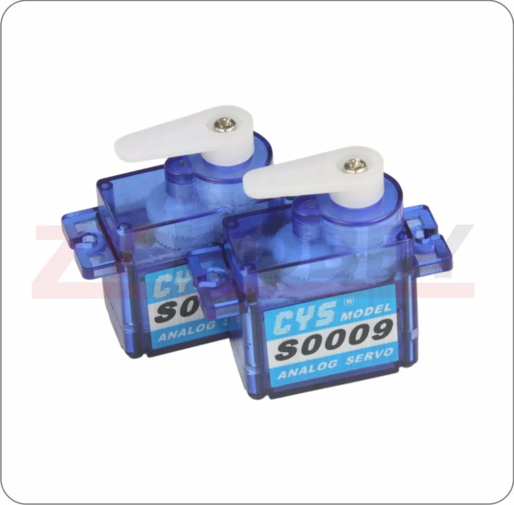 

2 X CYS-S0009 9g 22.3X11.6X23.6mm Plastic Gear Micro Servo For RC Plane Boat Car