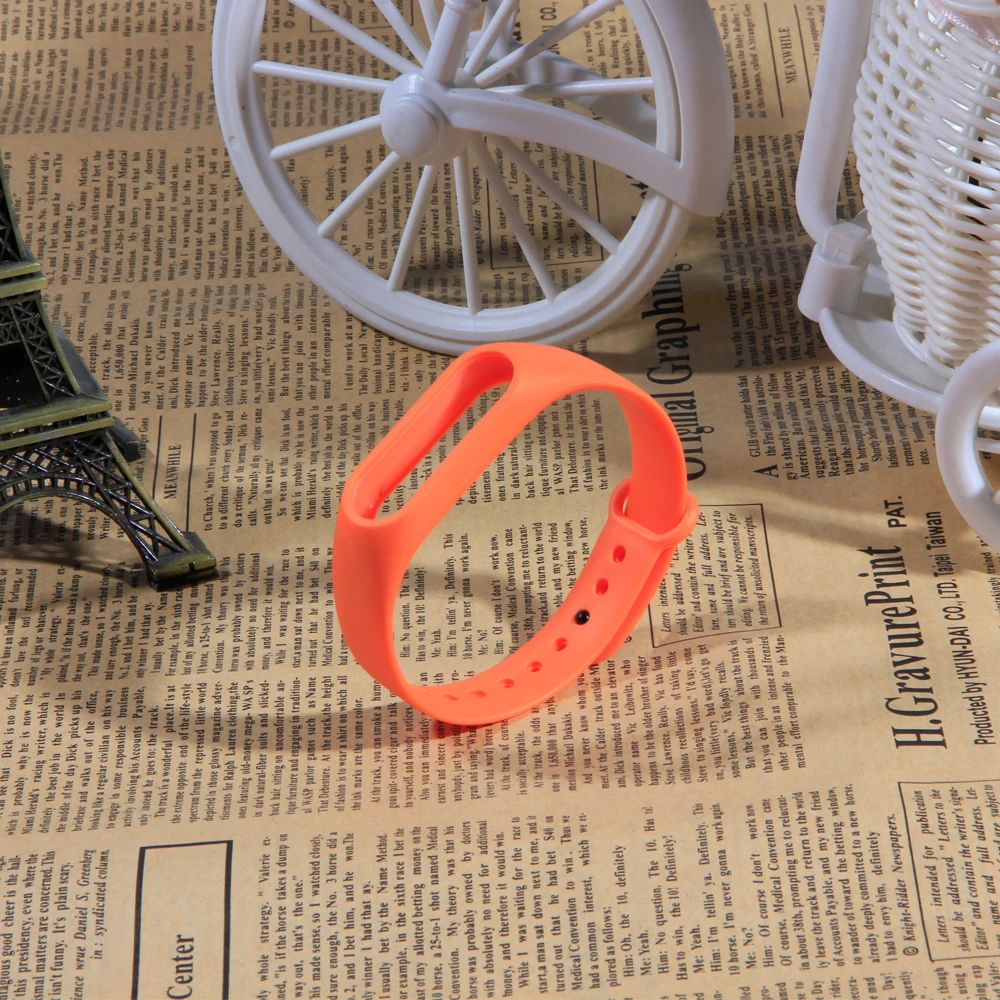 Цветной силиконовый ремешок для браслета сменный оригинального Miband 2 Xiaomi Mi band
