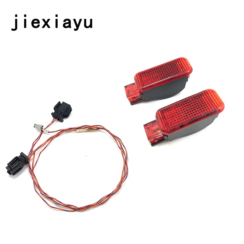 

1Set Red Warning Light Door Panel Interior + Connection Cable Harness Plug For A3 S3 A6 S6 A4 Q3 Q5 8KD 947 411 8KD947411