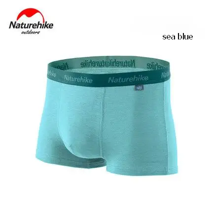 sea blue Naturehike мужские АГ+ антибактериальные трусы мужские COOLMAX шорты быстросохнущие боксеры эластичное нижнее белье дышащее абсорбирующее M L XL XXL - Цвет: sea blue