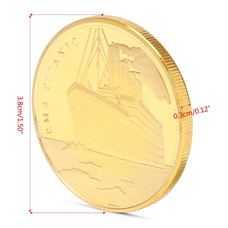 

Coin Souvenir Voyage Of Titanic RMS Sailing Routes Commemorative Challenge Coins Souvenir