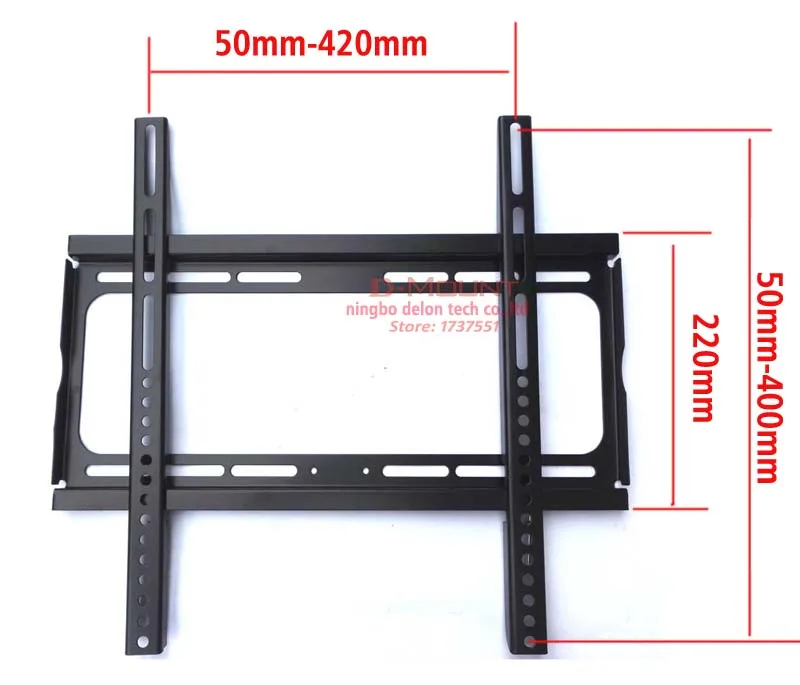 D-Mount PTB-6044F 2"-55" 5" FIX lcd tv настенный кронштейн VESA 400X400