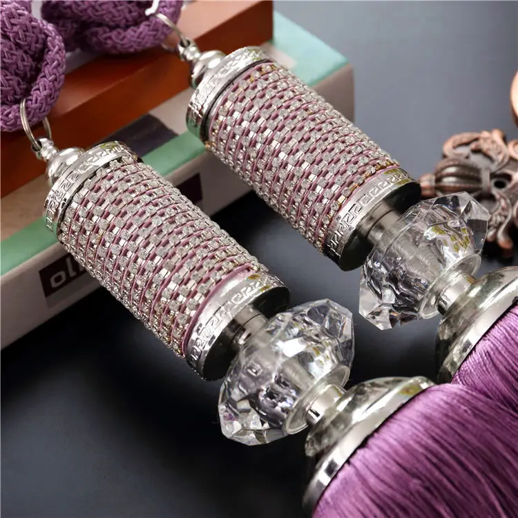 Роскошные модные хрустальные украшения зажимы для штор аксессуары подвесной