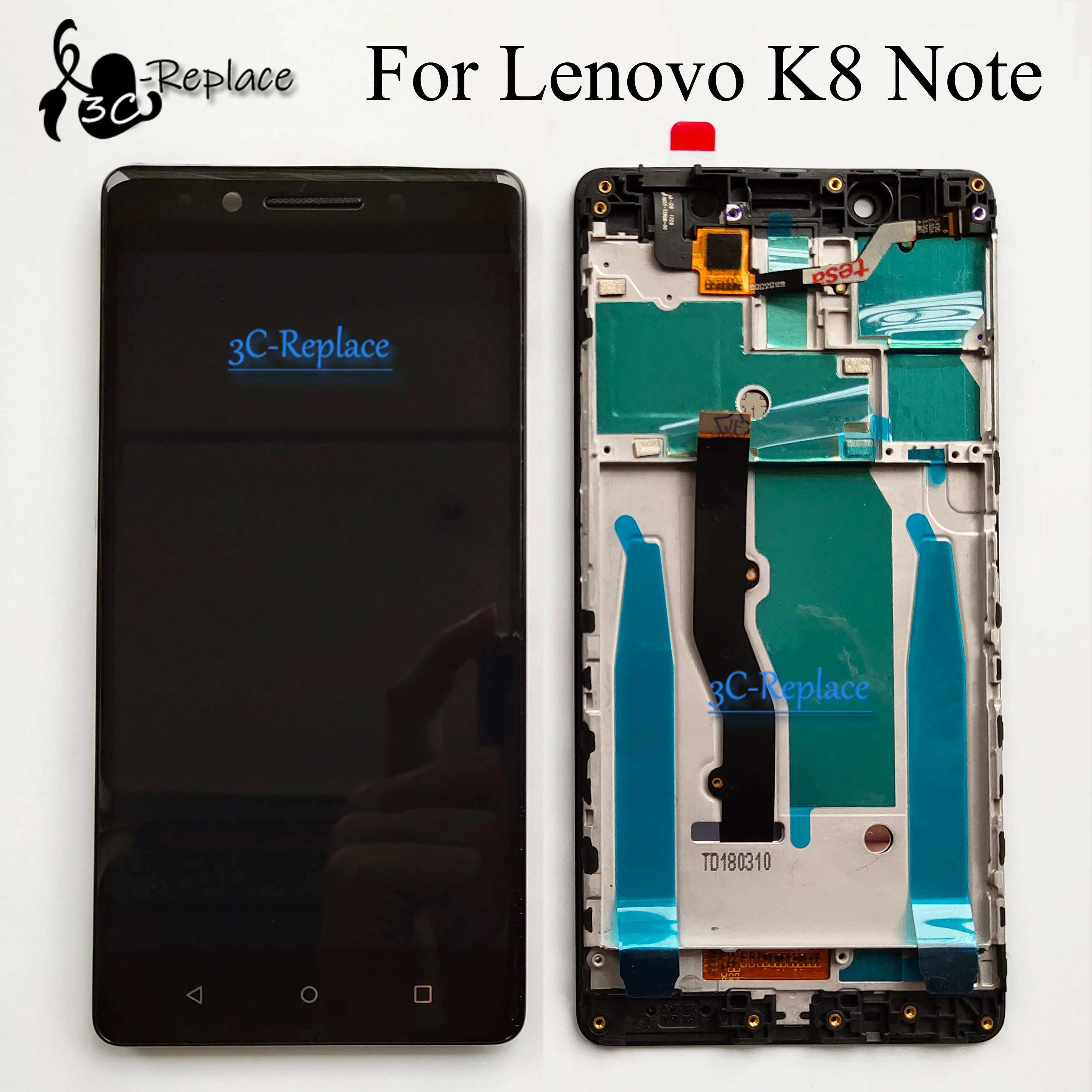 Высококачественный белый/черный 5 дюймов для Lenovo K8 Note XT1902-3 сенсорный экран