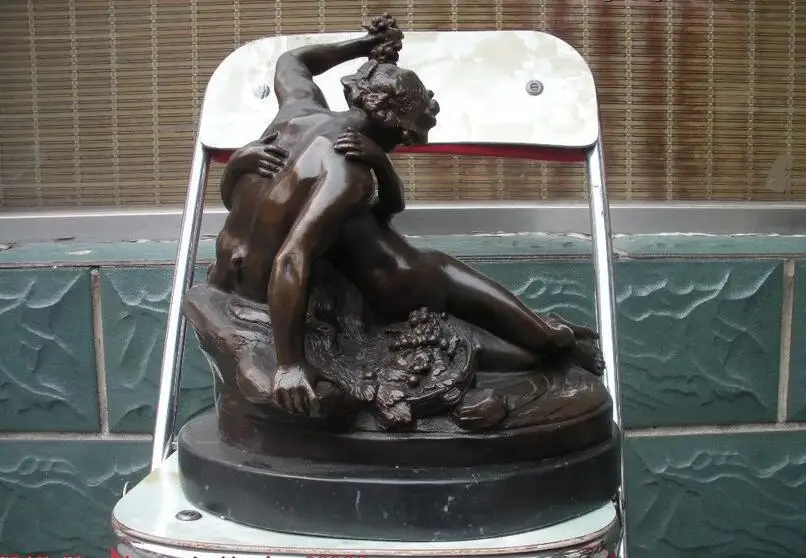 WBY Греческий миф половина человека чудовища Обнаженная Девушка Бронзовая статуя