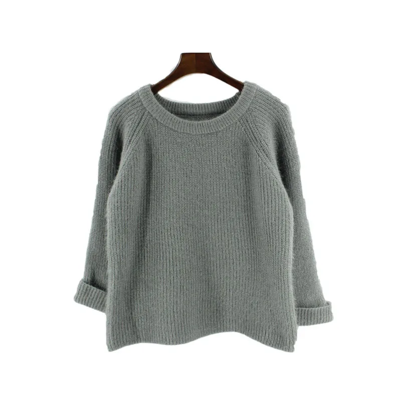 2019 новый толстый свитер свободный короткий студенческий колледж ветер с