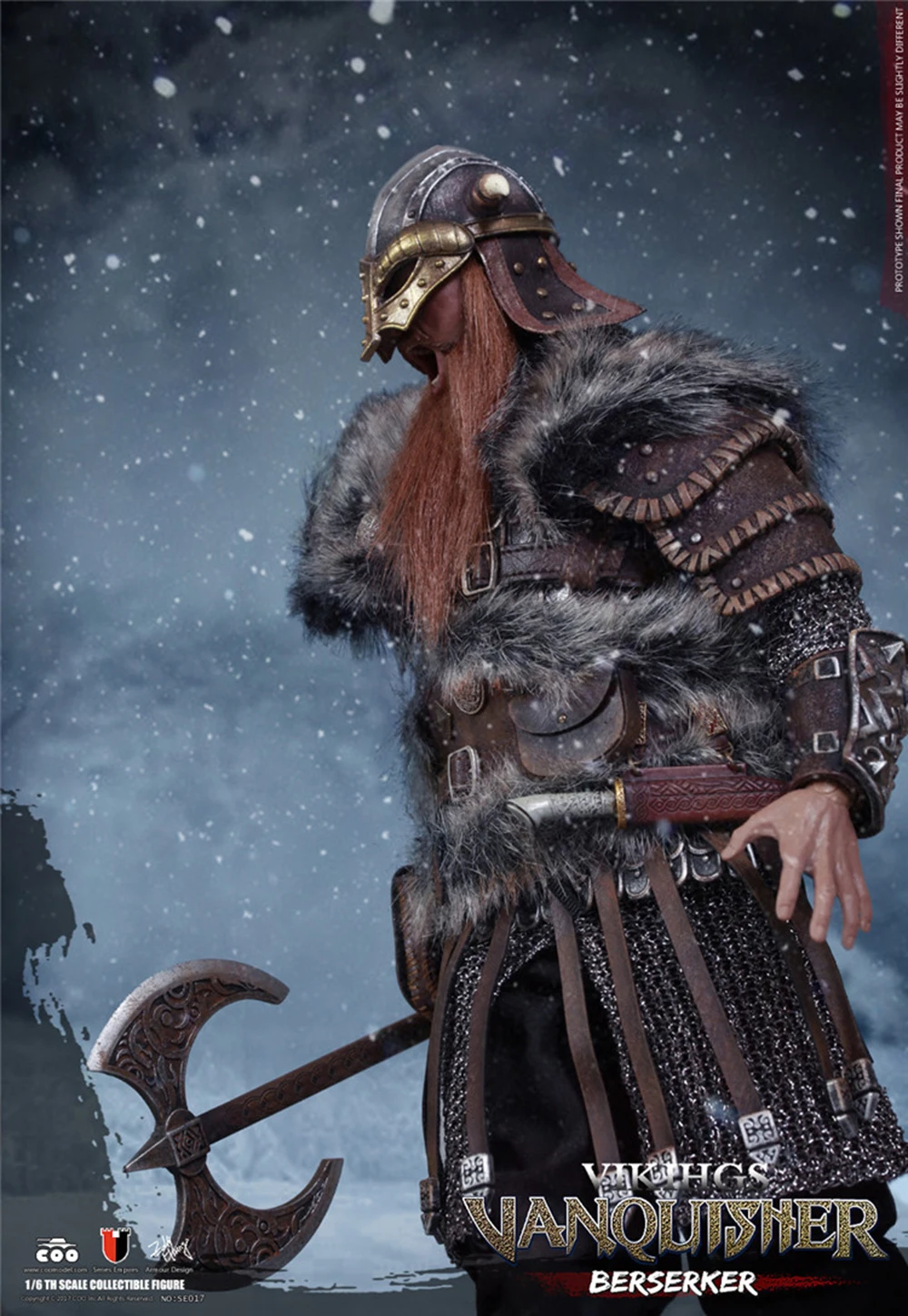 Коллекционная 1/6 масштаб NO. SE017 1/6 VIKING VANQUISHER(литой Сплав) BERSERKERAction фигурка куклы игрушки подарок