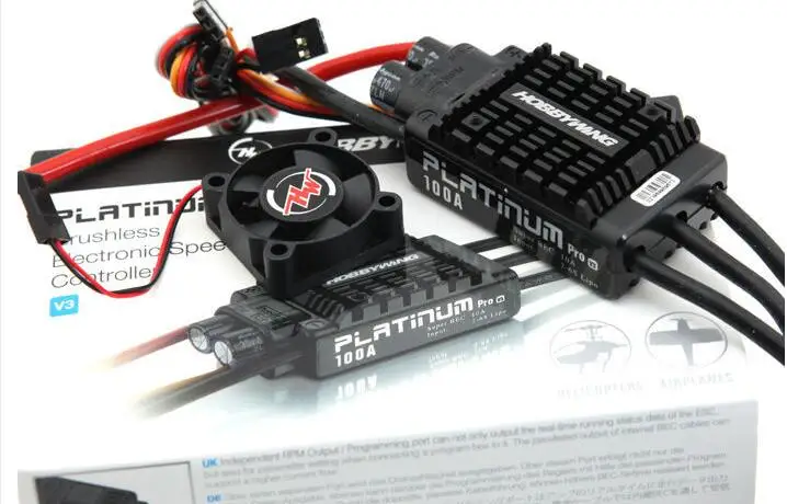 Оригинальный Платиновый контроллер скорости HOBBYWING ESC:130A 120A 80A V4 60A 160A 200A 50A 100A