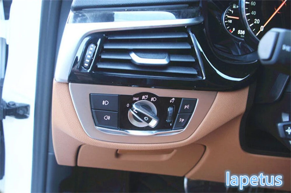 Lapetus ABS фары лампы переключатель кнопка украшения рамка Крышка Накладка для BMW 5