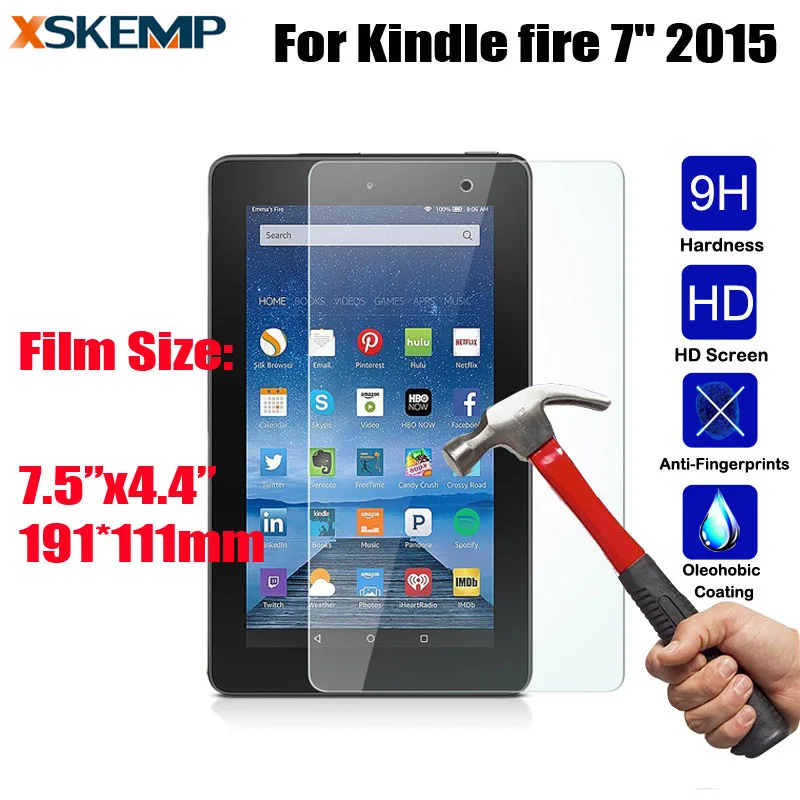 Для Kindle fire 7 &quot2015 Топ Quaity планшет взрывозащищенный закалённый Закаленное стекло
