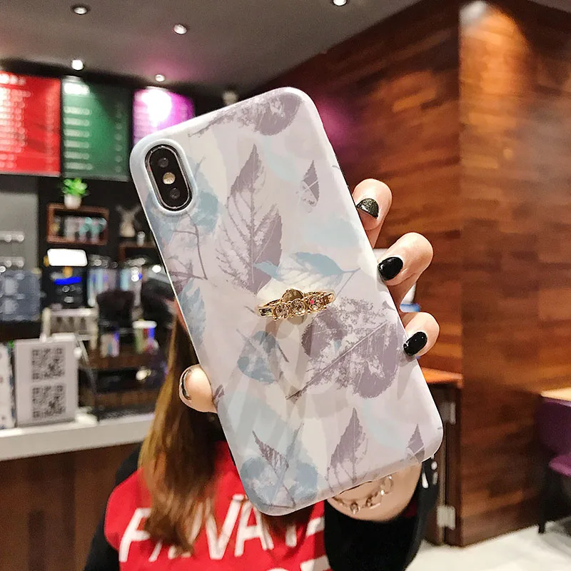 Чехол для телефона с тропическими листьями iPhone 6 6S 7 8 Plus 11 Pro Max X XR XS MAX оболочка