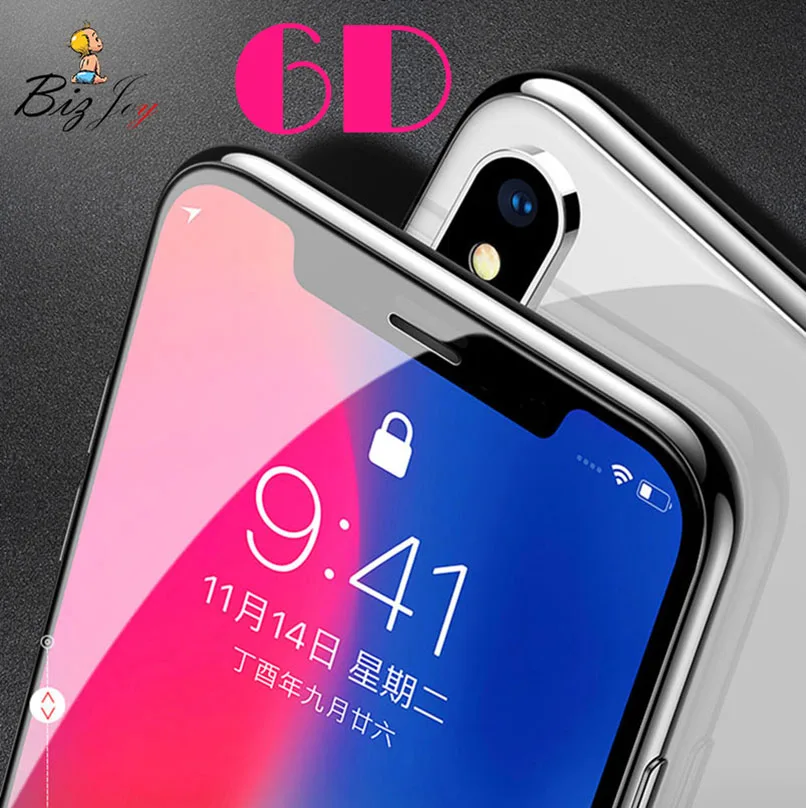 

6D Full cover 9H tempered glass screen protector For iphone 7 7S 7plus X 8 5 5s 5c SE 6 6s 10 plus guard film case Polo Shirts