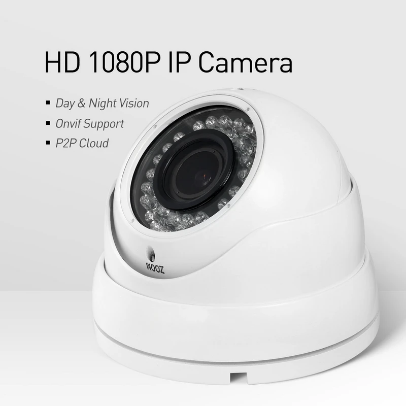 H.265 POE наружная 1080P 2 8 12 мм зум ip камера 36 LED HD 2.0MP Водонепроницаемая безопасности ONVIF