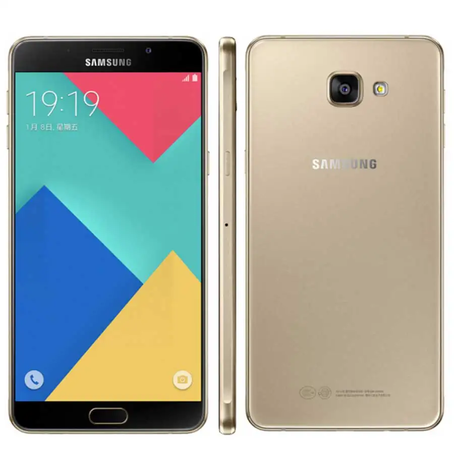 Мобильный телефон samsung Galaxy A9 A9000, 4G LTE, 6,0 дюймов, 3 ГБ ОЗУ, 32 Гб ПЗУ, Восьмиядерный процессор Snapdragon 652, Android, две sim-карты, смартфон