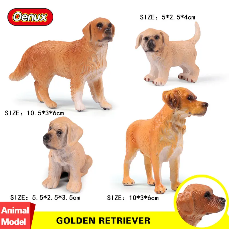 4pcs Oenux, Классическая фигурка животного, собака, бультерьер, доберман, пиншер, модель, милые фигурки домашних животных, ПВХ, коллекция игрушек для детей, подарок - Цвет: 4pcs
