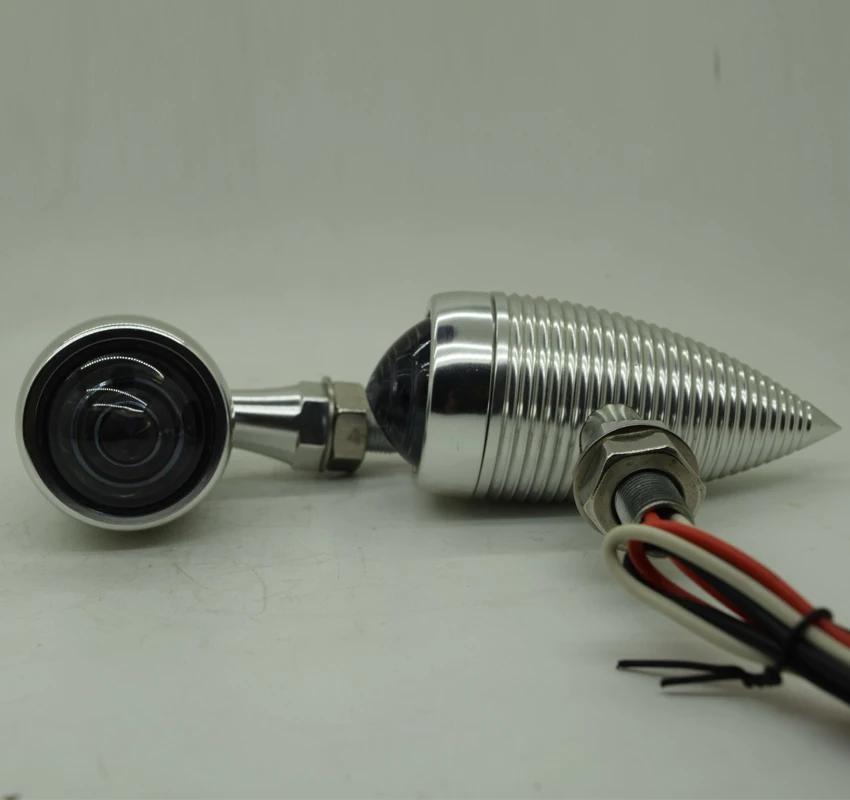 125CC Motorcycle Silver Metal Bullet Turn Signals Blinkers Indiacor flasher |
