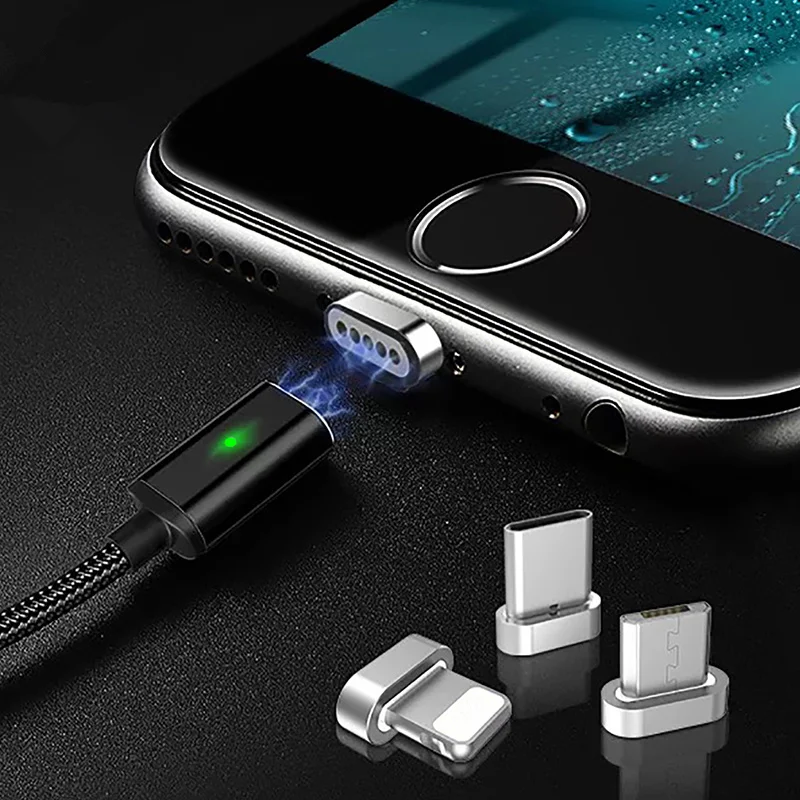 Магнитный кабель usb type C для iPhone samsung type C кабель быстрого зарядного устройства для мобильного телефона Магнитный кабель Micro USB зарядное устройство для передачи данных
