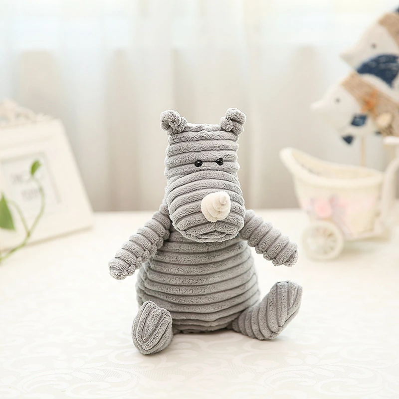 RECOBIE 2019 New Striped Plush Toy Corduroy Duck mouse sheep rhinoceros Doll Birthday Gift Wedding Baby Appease | Игрушки и хобби