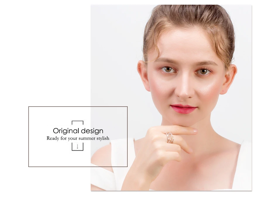ORSA JEWELS медное милое кольцо для женщин в форме сердца Корона кольцо Красный AAA CZ стильный покер дизайнерское кольцо OR195