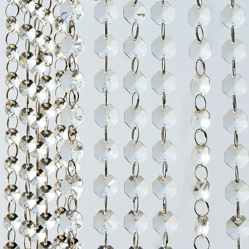 1 фута с кристально чистым акрилом 14 бусин подвески-гирлянды для люстры Свадебные