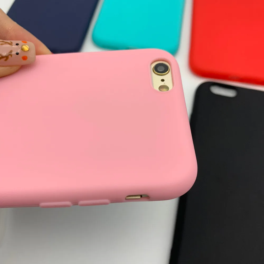 Xindipan мягкая задняя крышка из ТПУ для iphone 6 чехол ярких цветов матовые простые