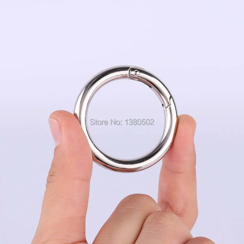 

10pcs/lot 36mm O Ring clip buckles spring hook Key Chain for Backpack
