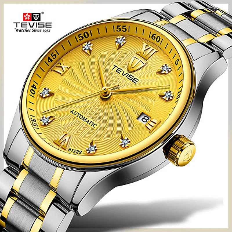 Мужские механические часы бренд Tevise Hours relojes hombre мужские часы Relogio Masculino военные спортивные мужские повседневные наручные часы