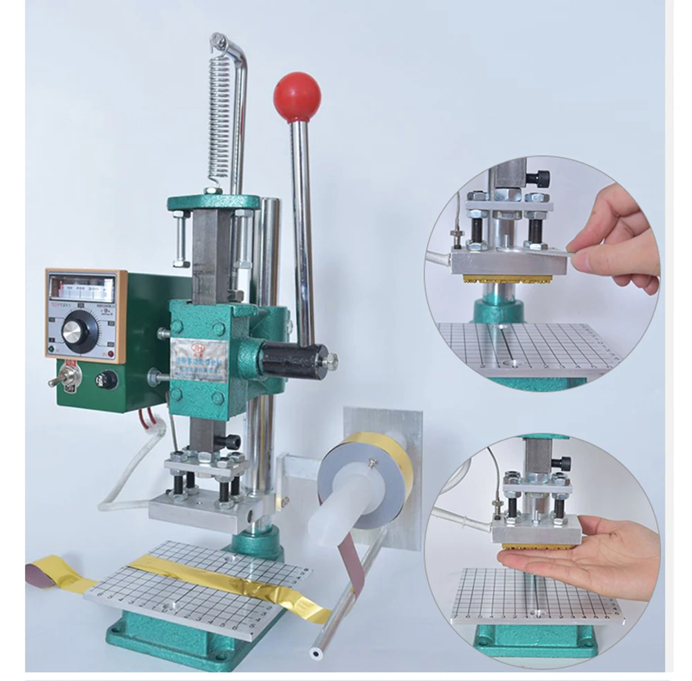 Ручной горячий тиснение фольгой для кожи чистой обуви машина печати логотипа |