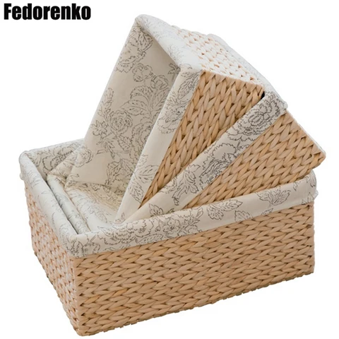Peony interior cloth Соломенная Скандинавская корзина, детские игрушки, корзина для белья, корзина для грязной одежды, корзина для хранения, корзина для домашнего хранения, opslag mand korb - Цвет: Peony interior cloth