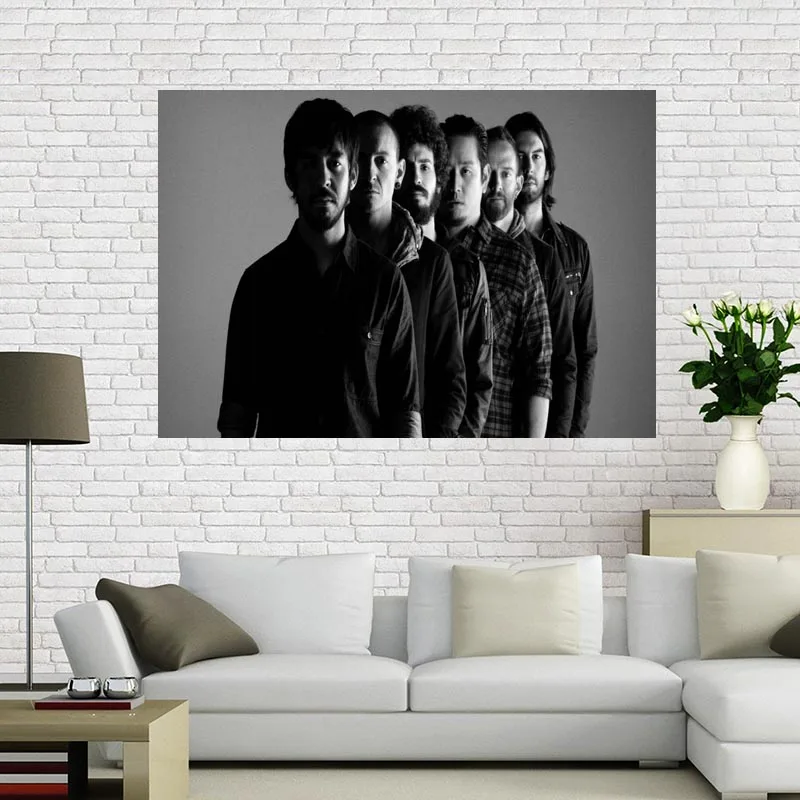 Пользовательские Холст плакат Linkin Park художественная живопись Большой размер плакат ткань стены плакат печать из шелковой ткани с принтом - Цвет: 4