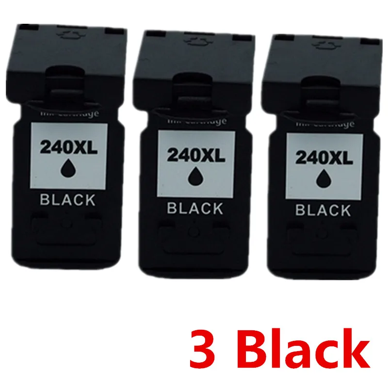 3 Black Восстановленные картриджи для Canon PG-240 XL PG-240XL PG 240 PG240 CL-241XL CL-241 CL241 Pixma MG2120 MG2220 MG3120 MG3220 - Цвет: 3 Black