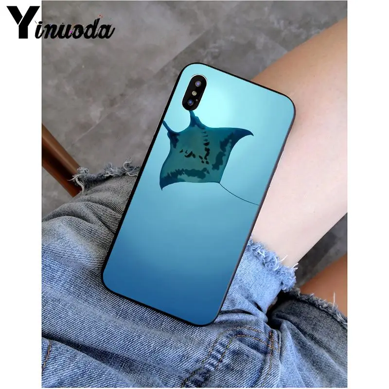 Yinuoda животных Манта DIY чехол для телефона Apple iPhone 8 7 6 6S Plus X XS Макс 5 5S SE XR крышка |