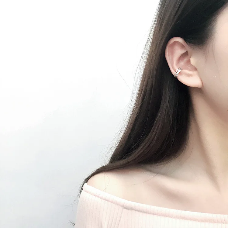 Серьги клипсы Flyleaf из стерлингового серебра 925 пробы для женщин модные женские