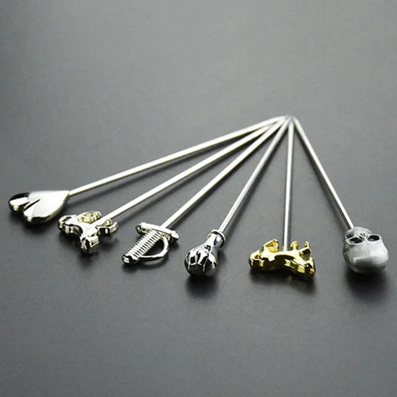 QuickDone 1 шт. Нержавеющая сталь коктейль вилка знак коктейльное иглы бар вечеринка