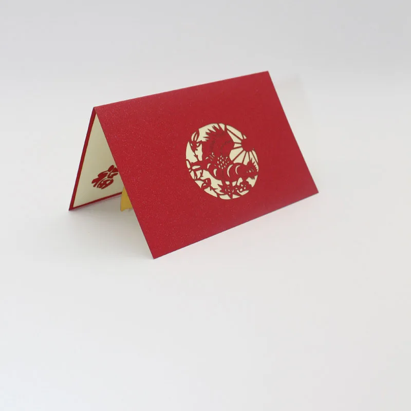 3D лазерная резка ручной работы резьба в китайском стиле 2017 Новый год