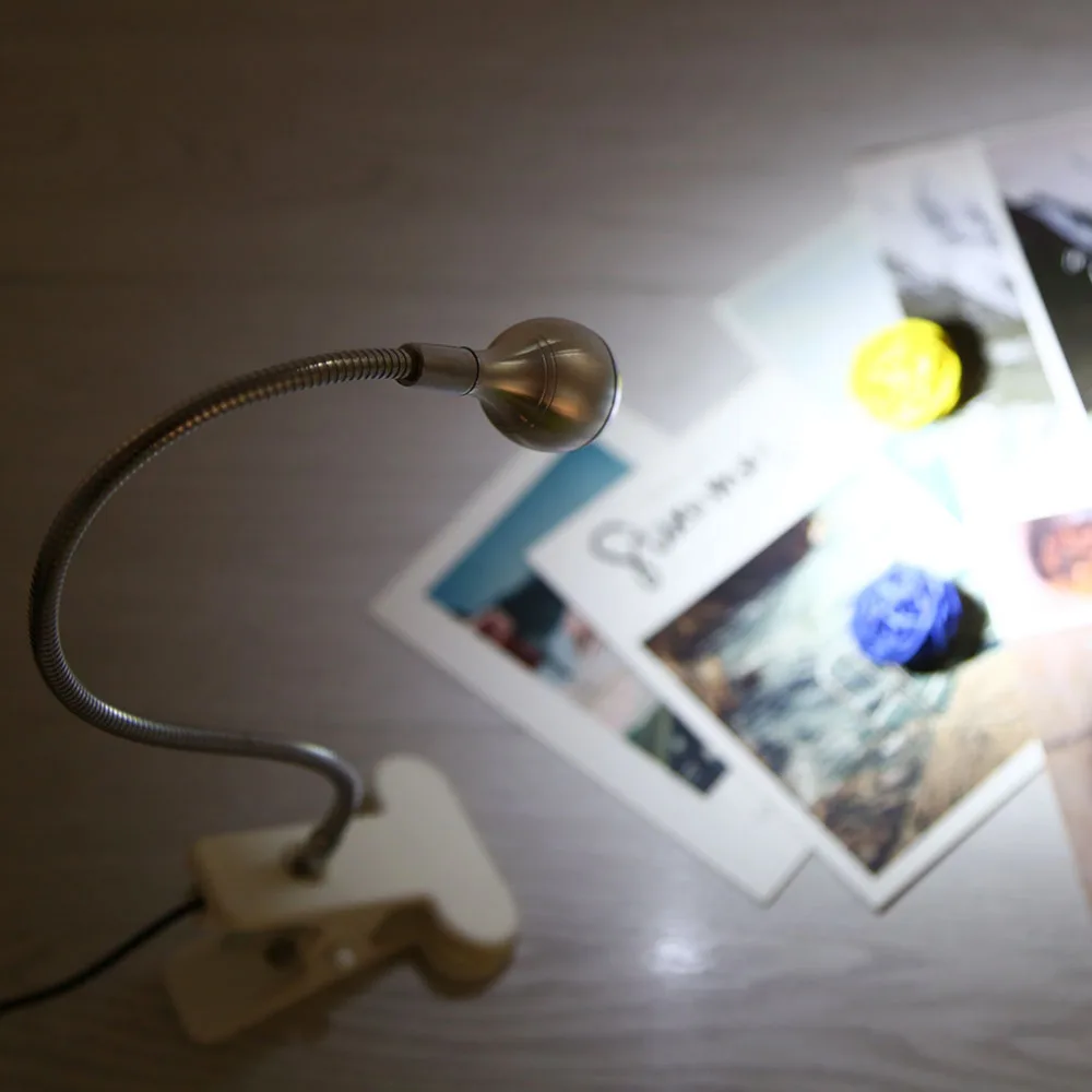 Бесплатная доставка 1 Вт USB ночник гибкий светодиодный светильник для чтения с