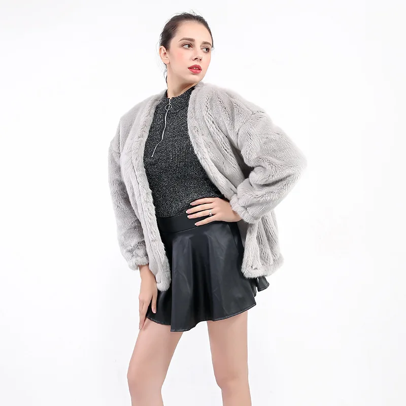 TUHAO Winter Women Cardigan Faux Fur Coat Office Ladies Casual Oversize Long Sleeve Plus Size 4XL Overcoat LQ285 | Женская одежда