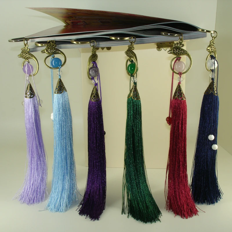 

Handmade Bookmark Original Design Metal and crystal Bookmark with Beading Fashionable Stationery Accessories for Jewellery Gifts