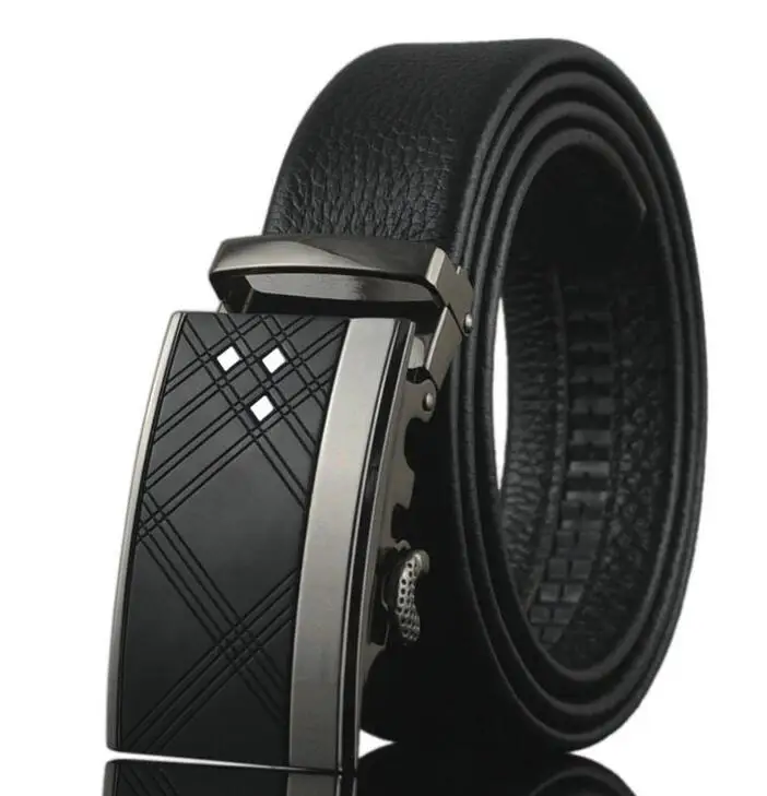 ZPXHYH Famous Brand Belt Men Top Quality Genuine Luxury Leather Belts for Men,Strap Male Metal Automatic Buckle men's belts