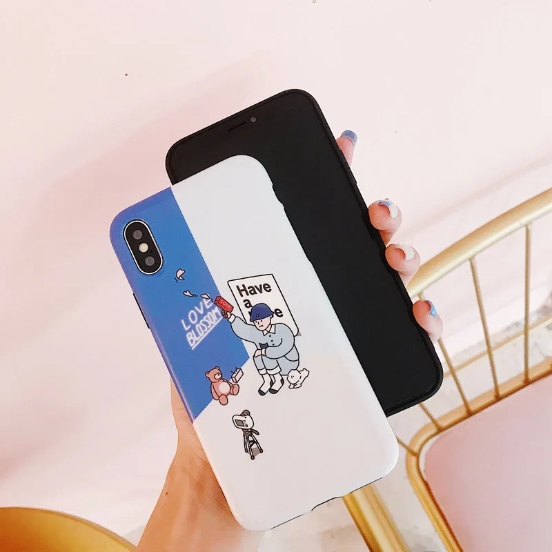 JICUIKE Мода милый мультфильм Любовь Blossom узор чехол для телефона iPhone 7 Чехол 6 6s 8X6 Plus