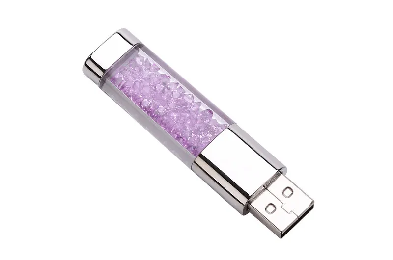 POWERONE модный Кристальный металлический USB флеш-накопитель 4 ГБ 8 ГБ 16 ГБ 32 ГБ 64 Гб карта памяти подарки(заказ более 10 шт., бесплатный логотип