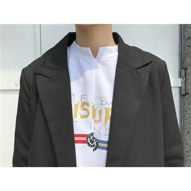 [HG] 2018 Korea Fashion New Women Autumn Single Breasted Notched Collar Full Sleeve Print Embroidery Casual Blazers GWY2590 | Женская