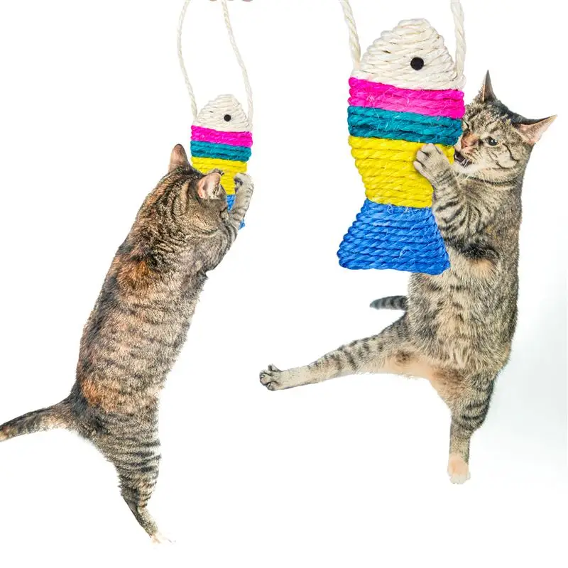 20pcs Funny Fish Shape Pet Cat Kitten Teaser Cute Simulation Playing Toy Catnip Pillow Doll Feather Ball | Дом и сад