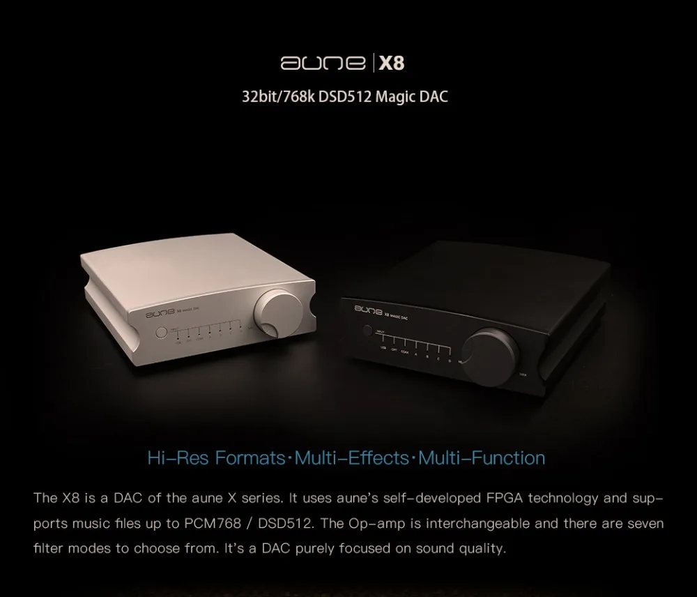 Aune X8 Hifi usb dac es9038q2m DSD512 dac аудио усилитель декодер линейный выход и коаксиальный оптический выход PCM32bit 768 кГц