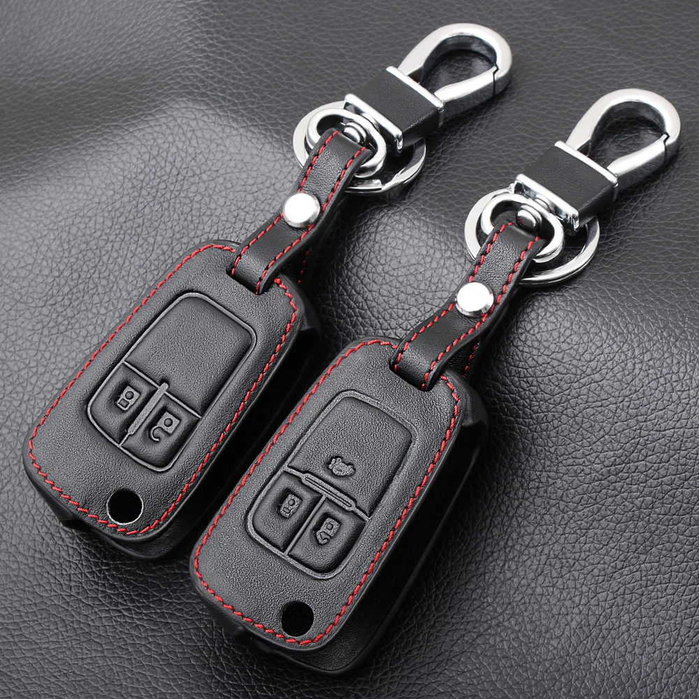 2/3 кнопки Кожаный Автомобильный Дистанционный Брелок чехол для Opel Astra J Corsa D Zafira C