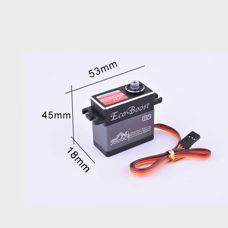 JX CLS6336HV 35 кг 7,4 V Высокая Напряжение высокий крутящий момент металлический Шестерни цифровой без сердечника Servo Для 1/8 RC машинок с дистанционным управлением 2000 мм самолета