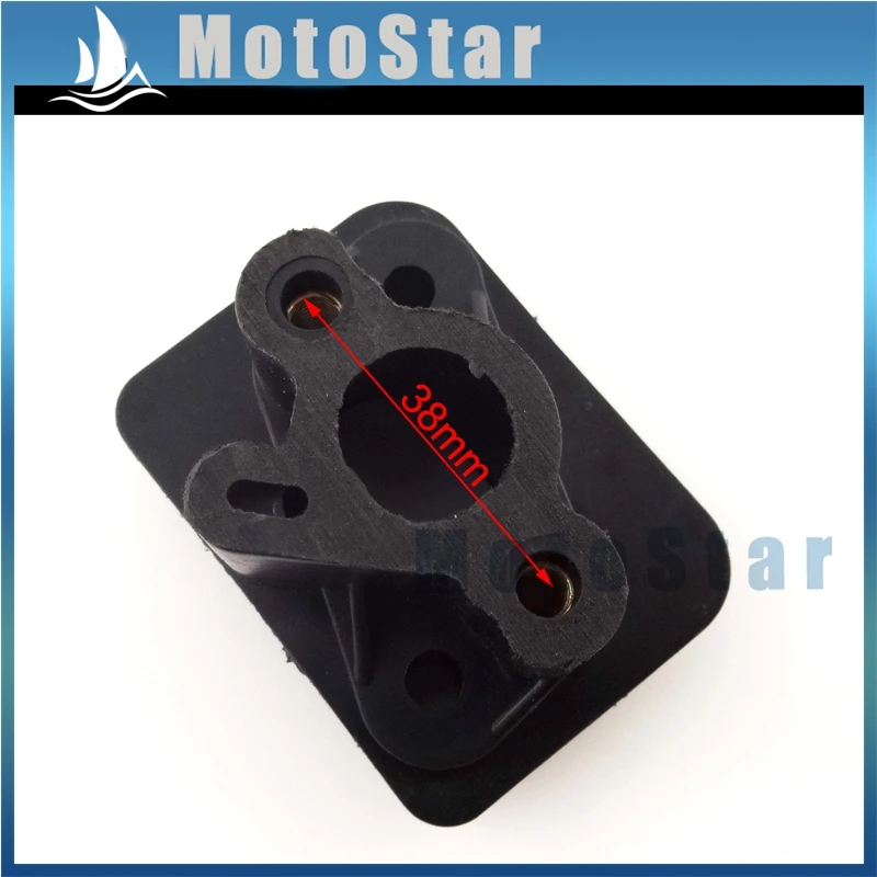 Впускная труба впускной коллектор для 2 тактного двигателя 43cc 49cc карбюратор Carb