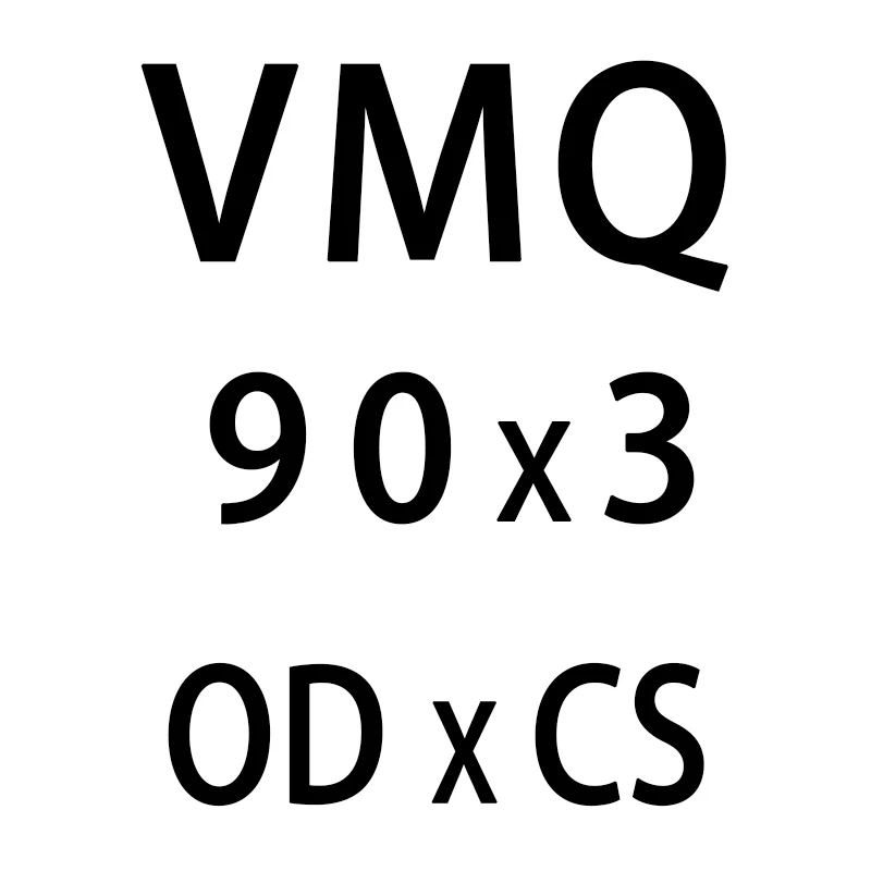 Белое Силиконовое кольцо кремния/VMQ уплотнительное кольцо 3 мм Толщина OD54/55/60/65/70/75/80/85/90/95/100*3 мм резиновая уплотнительная прокладка шайба - Цвет: OD90mm