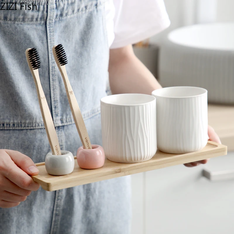 Керамическая подставка для зубной щетки держатель Креативные аксессуары
